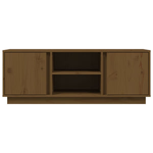 Mobile Porta TV Miele 110x35x40,5 cm in Legno Massello di Pino cod 11236