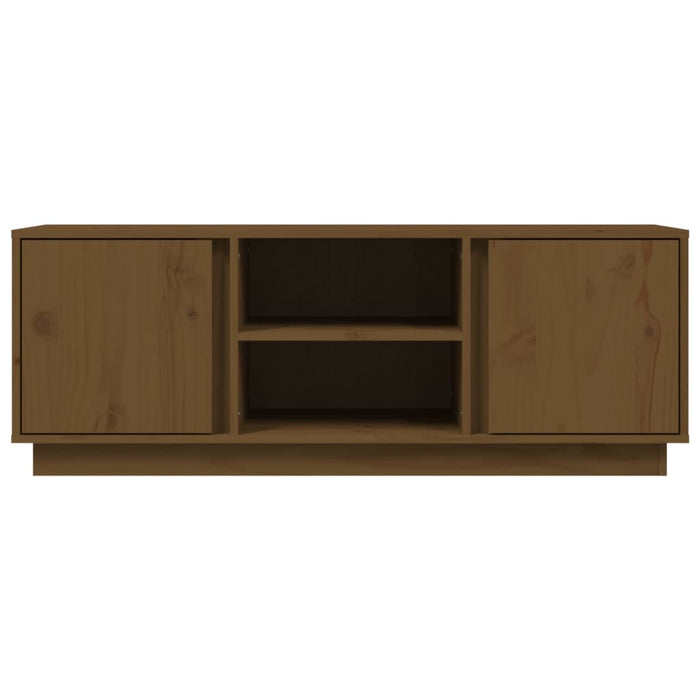 Mobile Porta TV Miele 110x35x40,5 cm in Legno Massello di Pino cod 11236