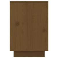 Comodino Miele 50x34x50 cm in Legno Massello di Pino 814485