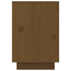 Comodino Miele 50x34x50 cm in Legno Massello di Pino 814485