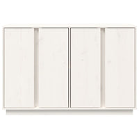 Credenza Bianca 120x35x80 cm in Legno Massello di Pino cod mxl 5798