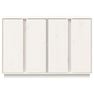 Credenza Bianca 120x35x80 cm in Legno Massello di Pino cod mxl 5798