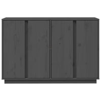 Credenza Grigia 120x35x80 cm in Legno Massello di Pino cod mxl 35665