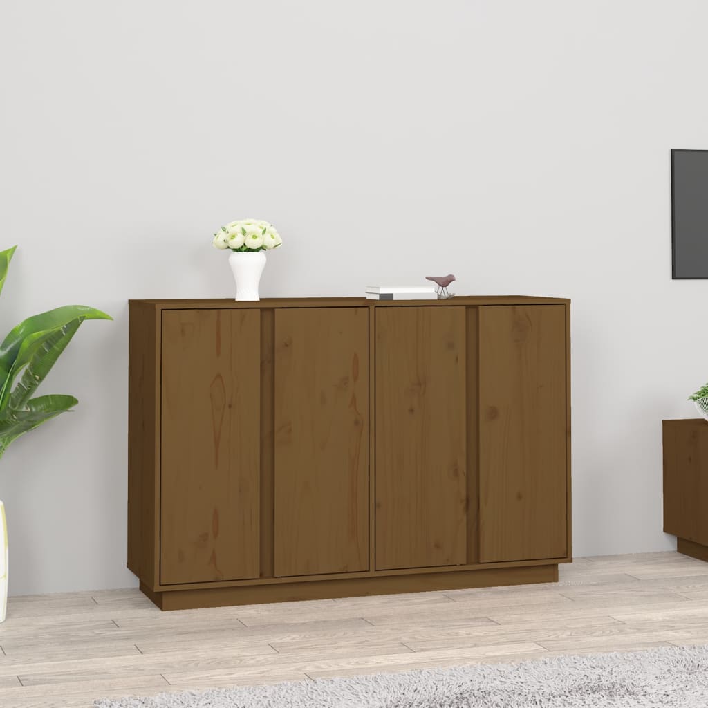 Credenza Miele 120x35x80 cm in Legno Massello di Pino cod mxl 26206