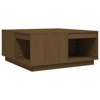 Tavolino da Salotto Miele 80x81x36,5 cm Legno Massello di Pino