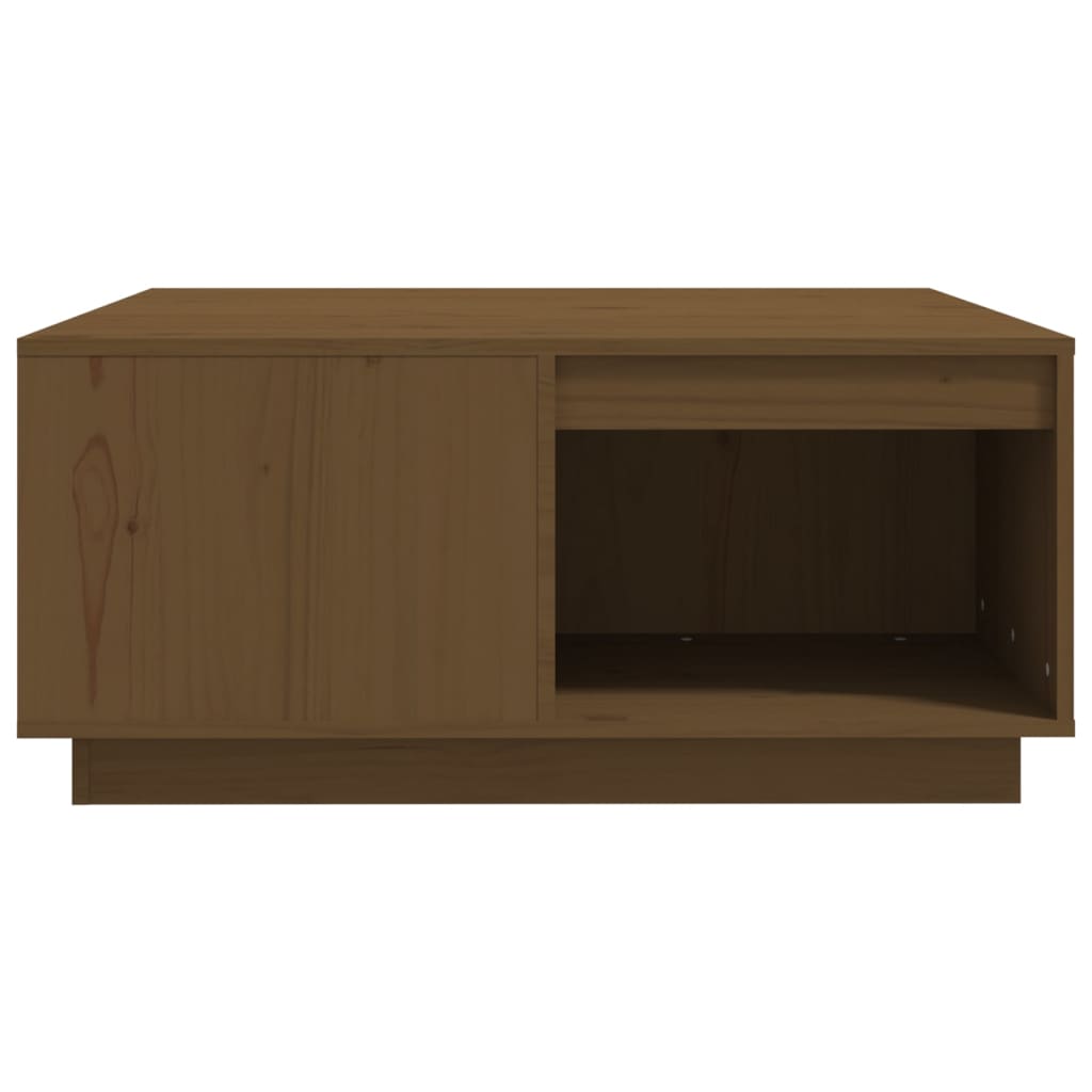 Tavolino da Salotto Miele 80x81x36,5 cm Legno Massello di Pino