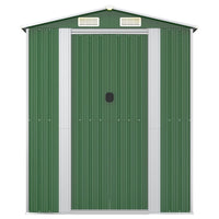 Capanno da Giardino Verde 192x274x223 cm Acciaio Zincato cod mxl 51860