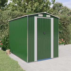 Capanno da Giardino Verde 192x274x223 cm Acciaio Zincato cod mxl 51860