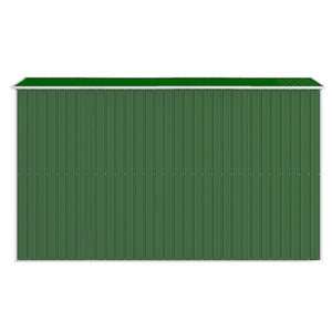 Capanno da Giardino Verde 192x357x223 cm Acciaio Zincato cod mxl 65880