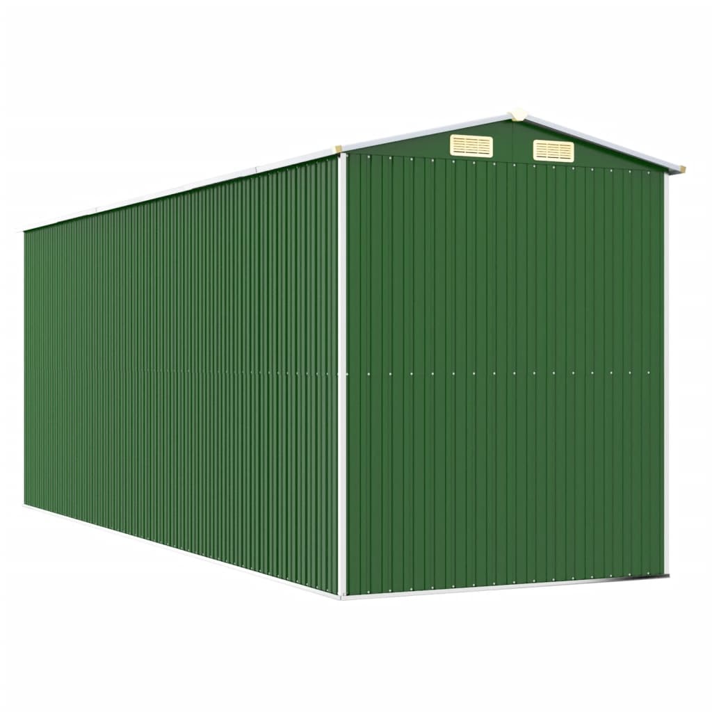 Capanno da Giardino Verde 192x523x223 cm Acciaio Zincato 3147431