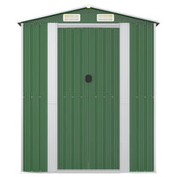 Capanno da Giardino Verde 192x606x223 cm Acciaio Zincato cod mxl 65883