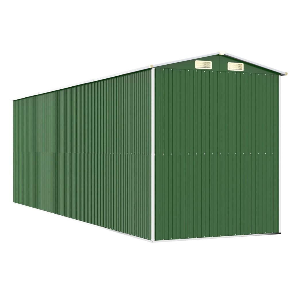 Capanno da Giardino Verde 192x606x223 cm Acciaio Zincato cod mxl 65883