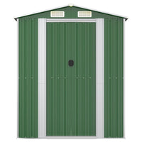 Capanno da Giardino Verde 192x689x223 cm Acciaio Zincato 3147433