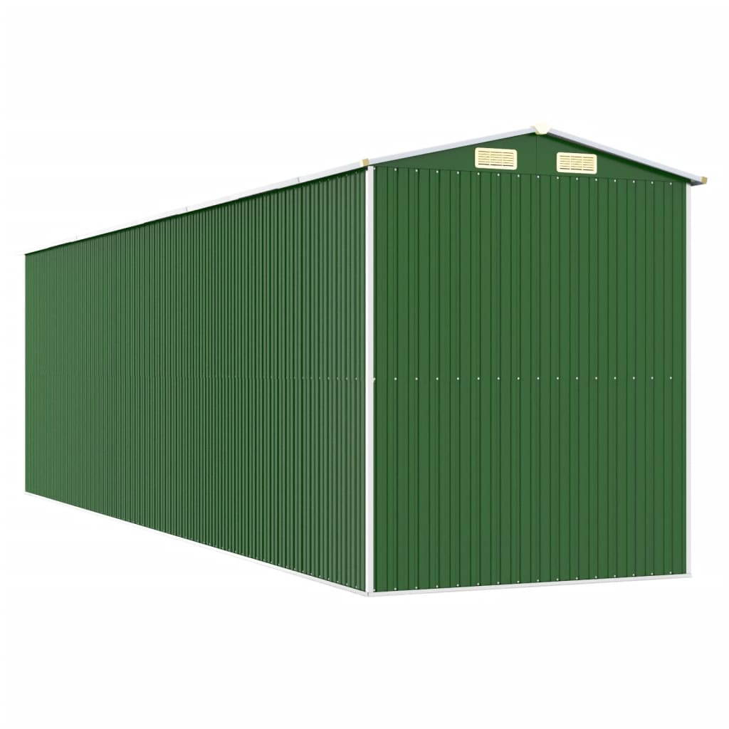 Capanno da Giardino Verde 192x689x223 cm Acciaio Zincato 3147433