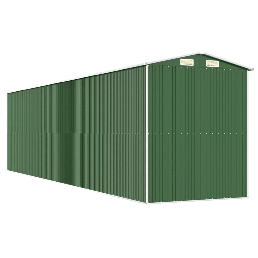 Capanno da Giardino Verde 192x772x223 cm Acciaio Zincato 3147434