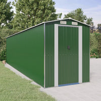 Capanno da Giardino Verde 192x772x223 cm Acciaio Zincato cod mxl 65834