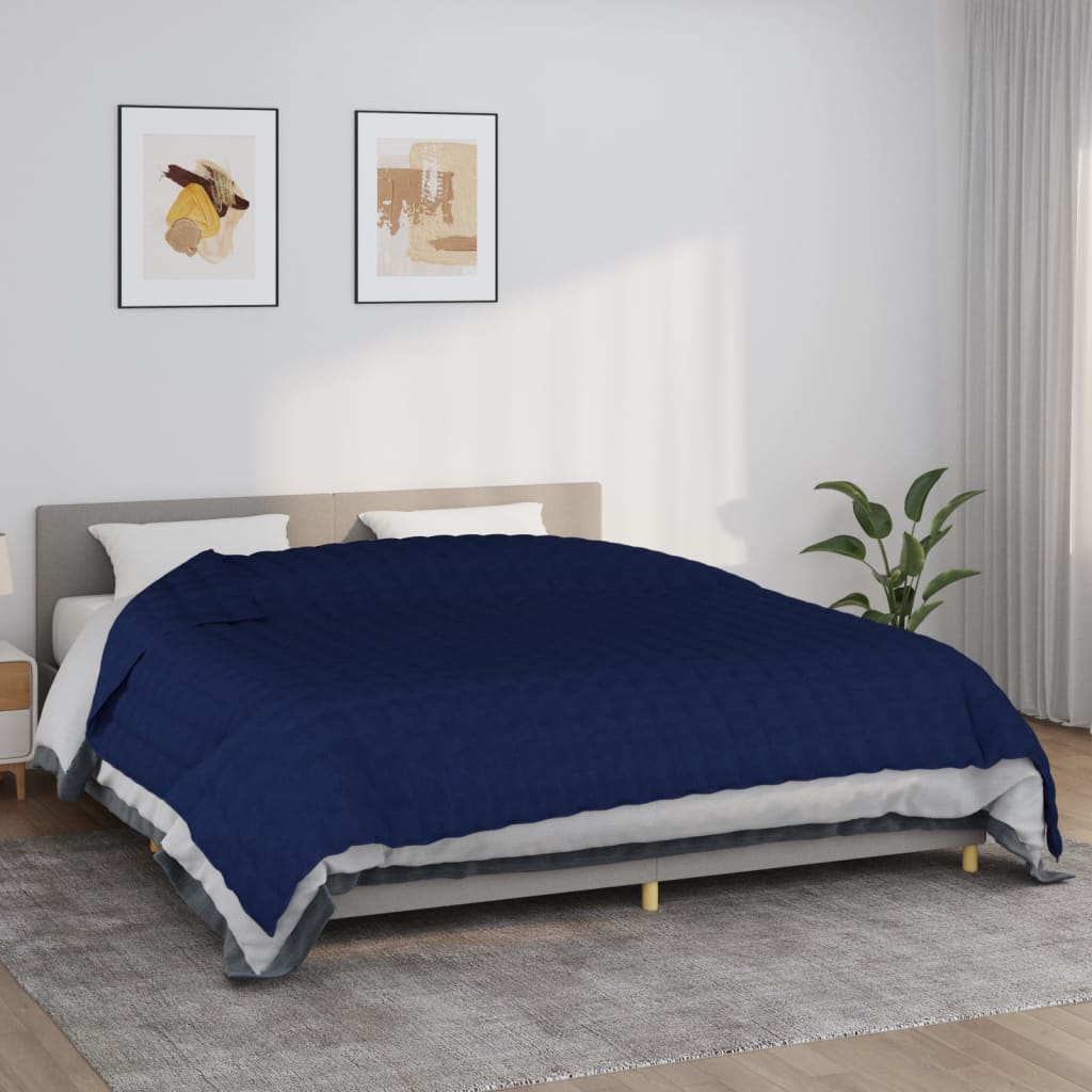 Coperta Ponderata Blu 220x260 cm 15 kg Tessuto cod mxl 66838