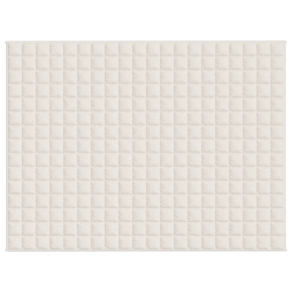 Coperta Ponderata Crema Chiaro 150x200 cm 7 kg Tessuto cod mxl 66972