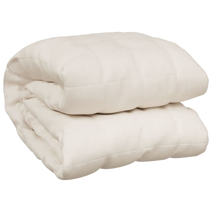 Coperta Ponderata Crema Chiaro 200x200 cm 13 kg Tessuto