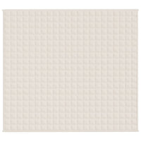 Coperta Ponderata Crema Chiaro 200x225 cm 9 kg Tessuto cod mxl 66979