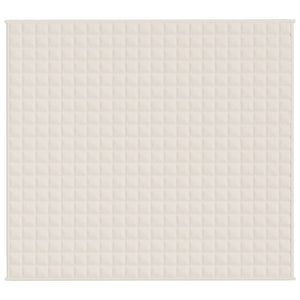 Coperta Ponderata Crema Chiaro 200x225 cm 9 kg Tessuto cod mxl 66979