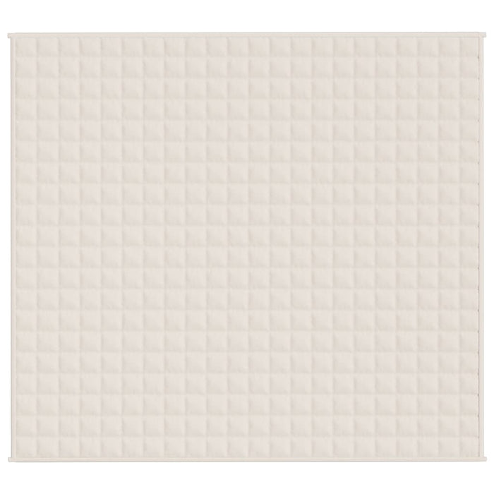 Coperta Ponderata Crema Chiaro 200x225 cm 9 kg Tessuto cod mxl 66979