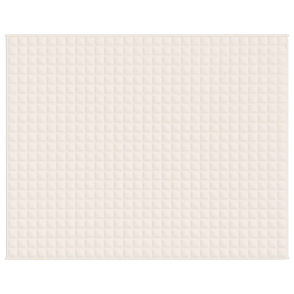 Coperta Ponderata Crema Chiaro 235x290 cm 11 kg Tessuto cod mxl 66980