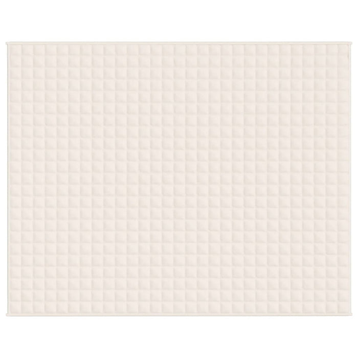 Coperta Ponderata Crema Chiaro 235x290 cm 11 kg Tessuto cod mxl 66980