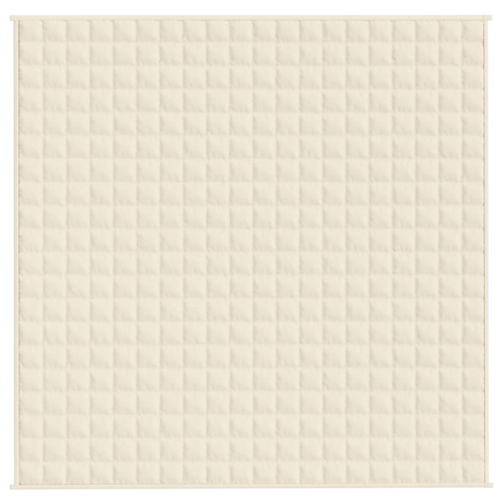 Coperta Ponderata Crema Chiaro 200x200 cm 9 kg Tessuto