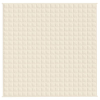 Coperta Ponderata Crema Chiaro 200x200 cm 9 kg Tessuto