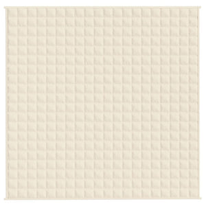 Coperta Ponderata Crema Chiaro 200x200 cm 9 kg Tessuto