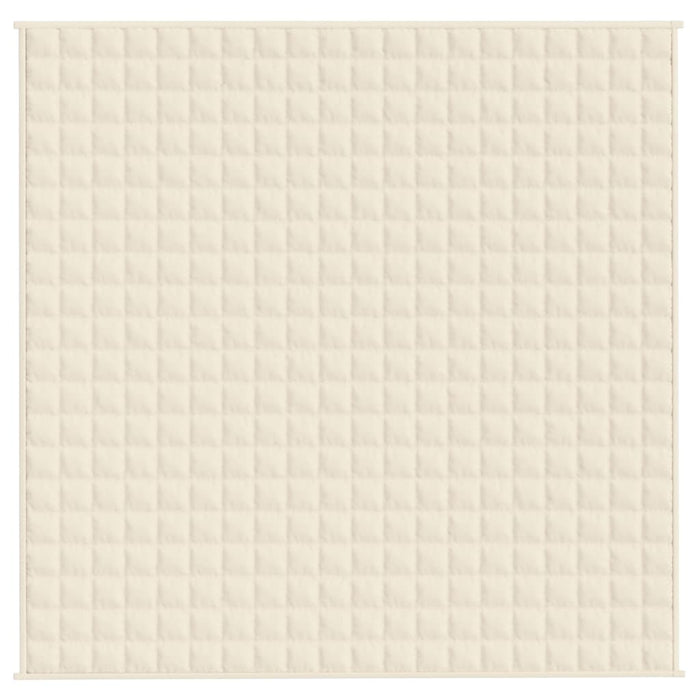 Coperta Ponderata Crema Chiaro 200x200 cm 9 kg Tessuto