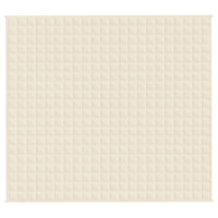 Coperta Ponderata Crema Chiaro 200x225 cm 9 kg Tessuto 350816