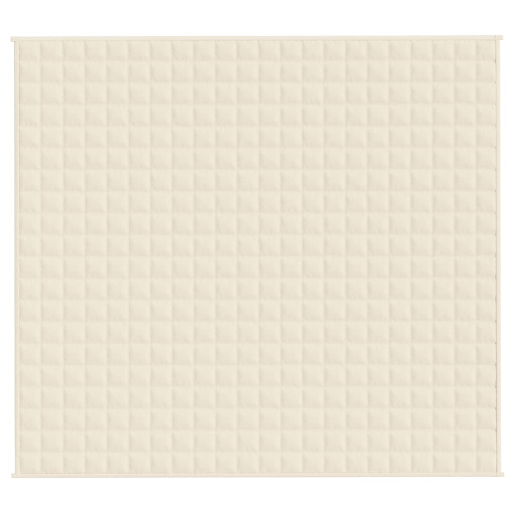 Coperta Ponderata Crema Chiaro 200x225 cm 9 kg Tessuto 350816