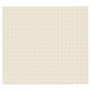 Coperta Ponderata Crema Chiaro 200x225 cm 9 kg Tessuto 350816