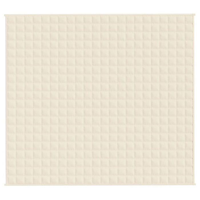 Coperta Ponderata Crema Chiaro 200x225 cm 9 kg Tessuto 350816