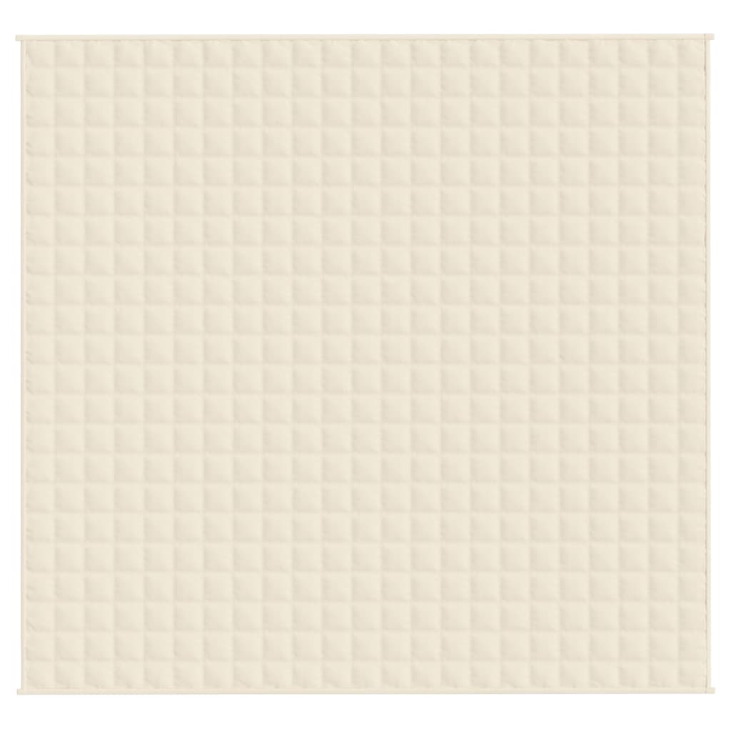 Coperta Ponderata Crema Chiaro 220x235 cm 15 kg Tessuto 350819