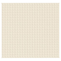 Coperta Ponderata Crema Chiaro 220x235 cm 15 kg Tessuto 350819