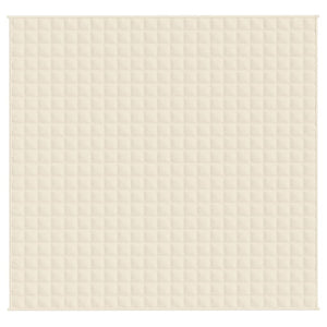 Coperta Ponderata Crema Chiaro 220x235 cm 15 kg Tessuto 350819