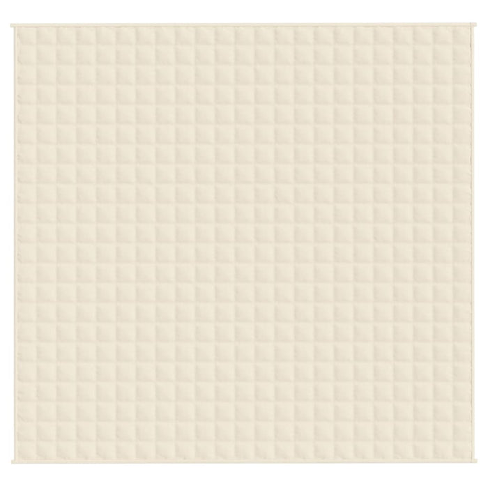 Coperta Ponderata Crema Chiaro 220x235 cm 15 kg Tessuto 350819