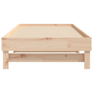 Dormeuse Estraibile 2x(100x200) cm Legno Massello di Pino 823374