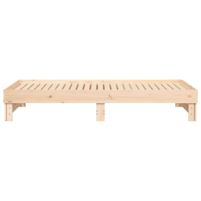 Dormeuse Estraibile 2x(100x200) cm Legno Massello di Pino 823374