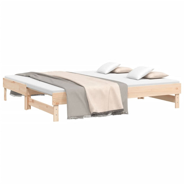 Dormeuse Estraibile 2x(90x190) cm Legno Massello di Pino cod mxl 56088