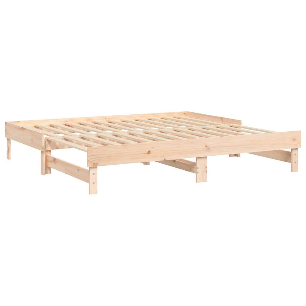 Dormeuse Estraibile 2x(90x190) cm Legno Massello di Pino cod mxl 56088