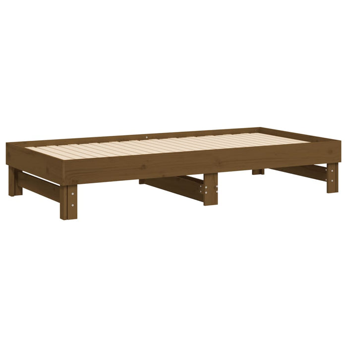 Dormeuse Estraibile Ambra 2x(90x190) cm Legno Massello di Pino 823392