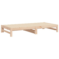 Dormeuse Estraibile 2x(90x200) cm Legno Massello di Pino cod mxl 59086