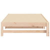 Dormeuse Estraibile 2x(80x200) cm in Legno Massello di Pino cod mxl 58066