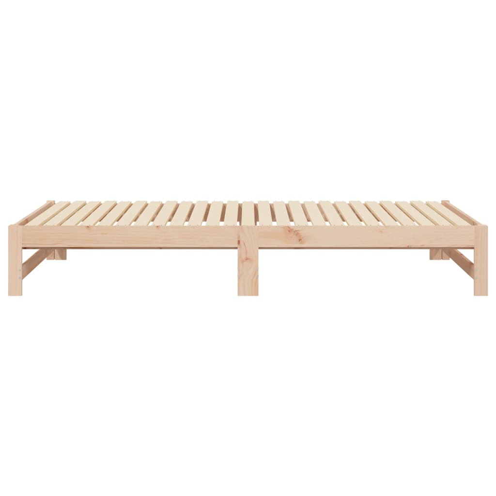 Dormeuse Estraibile 2x(80x200) cm in Legno Massello di Pino cod mxl 58066