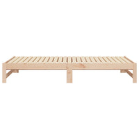 Dormeuse Estraibile 2x(80x200) cm in Legno Massello di Pino cod mxl 58066