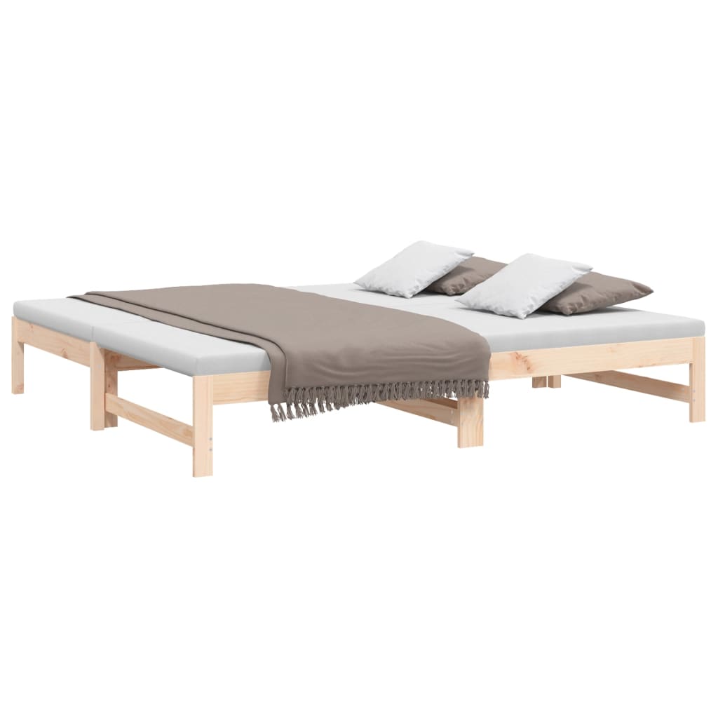 Dormeuse Estraibile 2x(90x190) cm Legno Massello di Pino cod mxl 55112